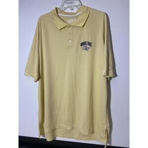 Georgia Tech Yellow Jackets Mens Shirt XXL Club Colors polo Football Tee Extra L